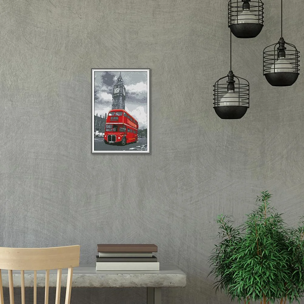 Cross Stitch - Street Bus (38*28cm)