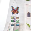 (US Local)DIY Diamond Painting Double Sided 3D Wind Chime Flower Butterfly Pendant Hanging Kits