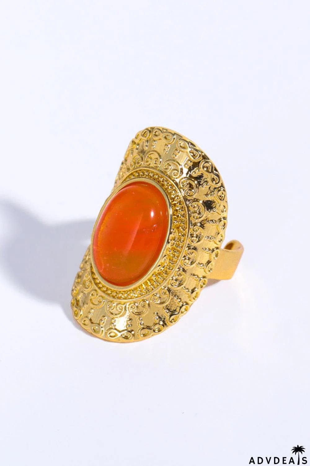 Natural Stone Copper Ring