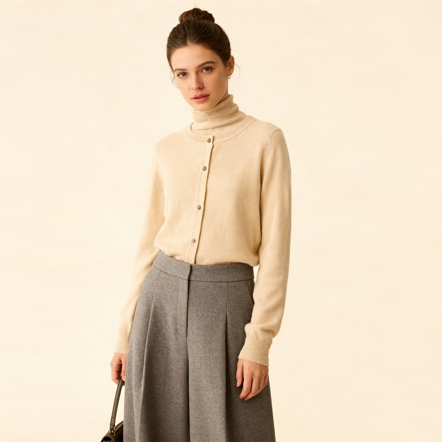 Snappy Women's Cashmere Sweater REAL SILK LIFE