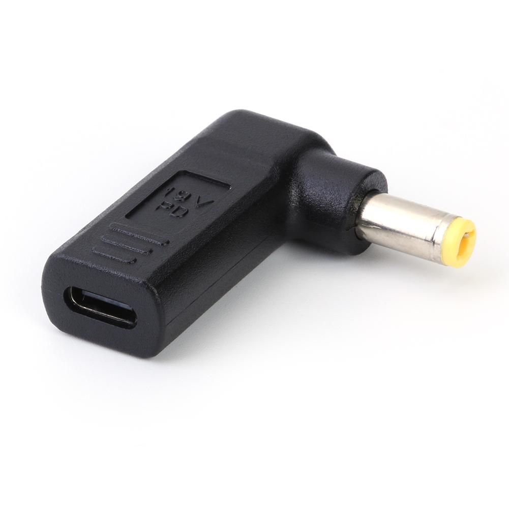 

90 Degree USB3.1 USB-C Type-C Female to 5.5x2.5mm DC Male Plug Adapter, 501 Original