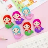 20PCS Creative Mermaid Erasers for Kids School Class Reward Student Office Exam Stationery Gift
