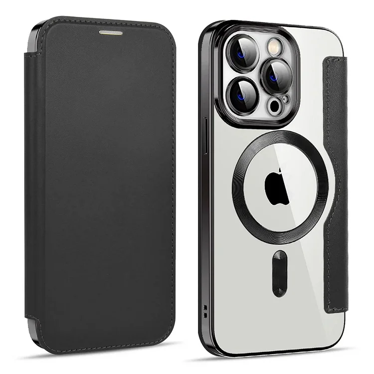 Luxury Leather Flip Magnetic iPhone Case with Card Holder
