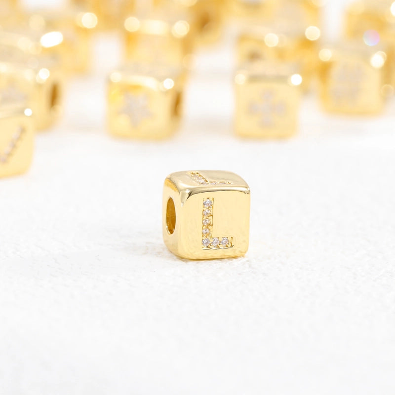 1 Piece Copper Letter Jewelry Accessories Pendant