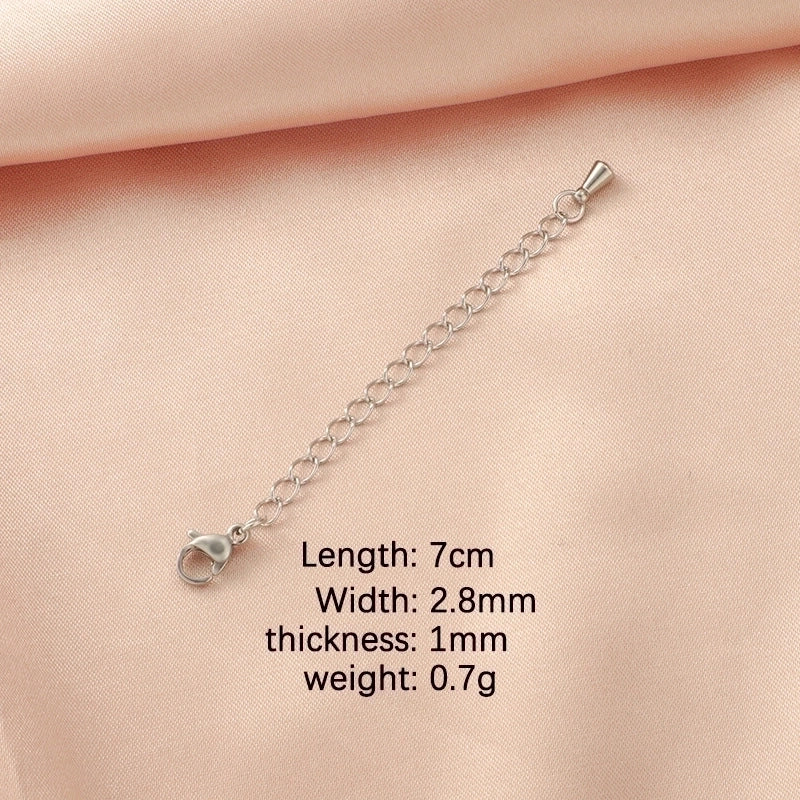 1 Piece Stainless Steel None 18K Gold Plated Solid Color Chain