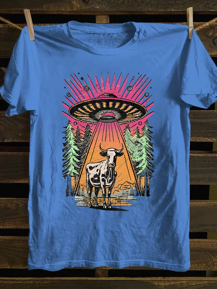 UFO Cow Abduction T-shirt