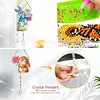 2pcs Flower Bunny Diamond Painting Double-sided Crystal Window Suncatcher Craft Set Birthday Gifts Home Garden Decor Hanging Kit