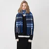 Colorful Plaid Autumn Winter Tassels Shawl Scarf