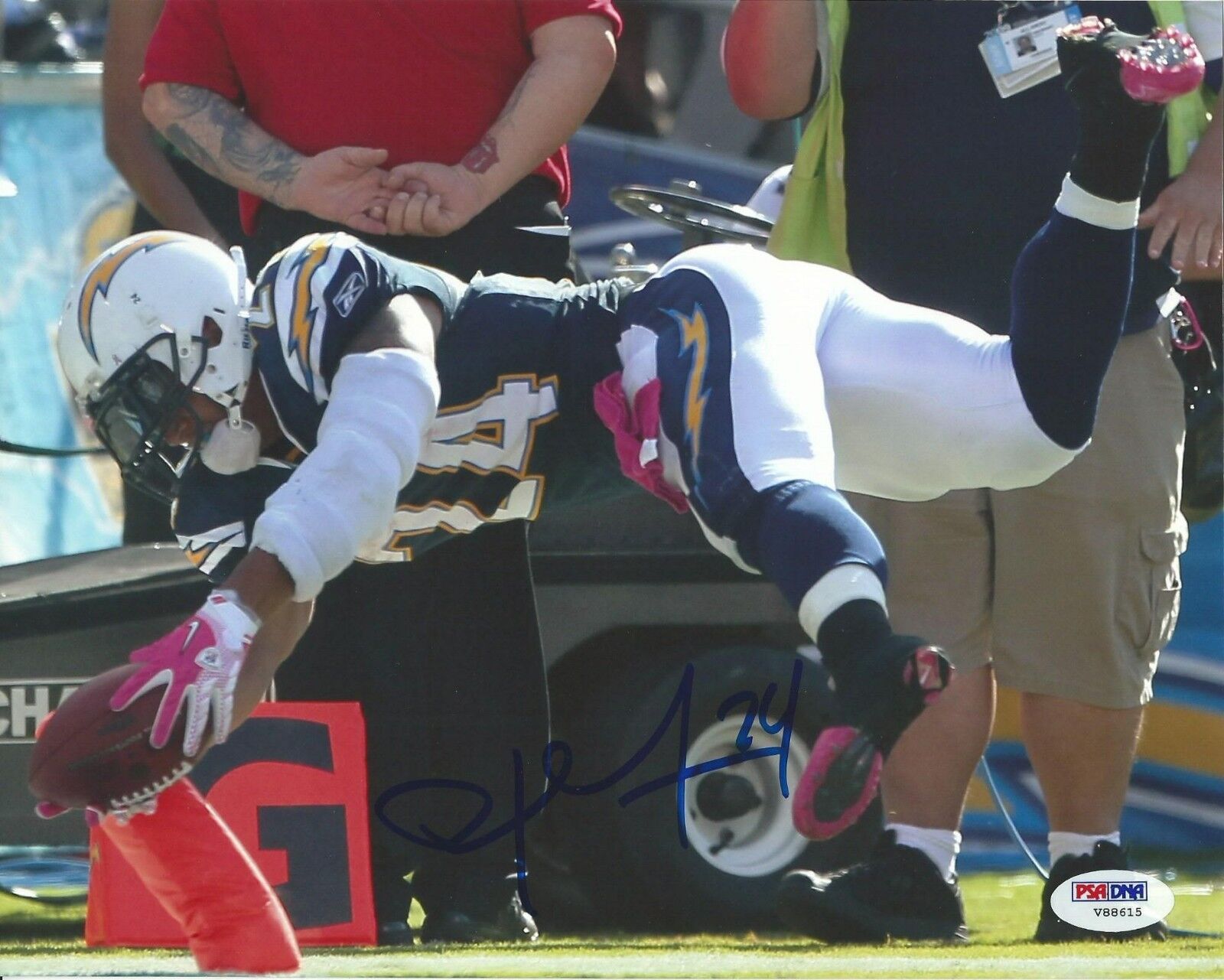 Ryan Mathews Signed Chargers 8x10 Photo Poster painting PSA/DNA COA Football Picture Autograph 4