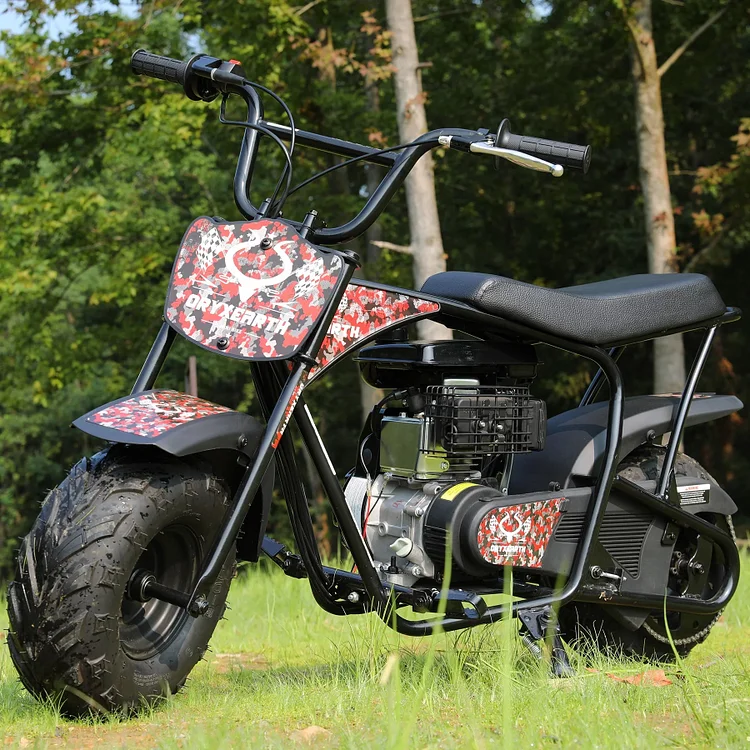 Oryxearth Mini Bike for Boys Girls, 40CC Trail Off-Road Dirt Bike Gas-Powered 4-Stroke Kids Ride-On,Black
