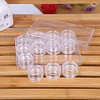 12 grilles bouteilles strass perles boîte de rangement Nail Art Bijoux Conteneur
