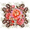 4pcs Diamond Painting -DIY Round Drill Mmandala Bouquet