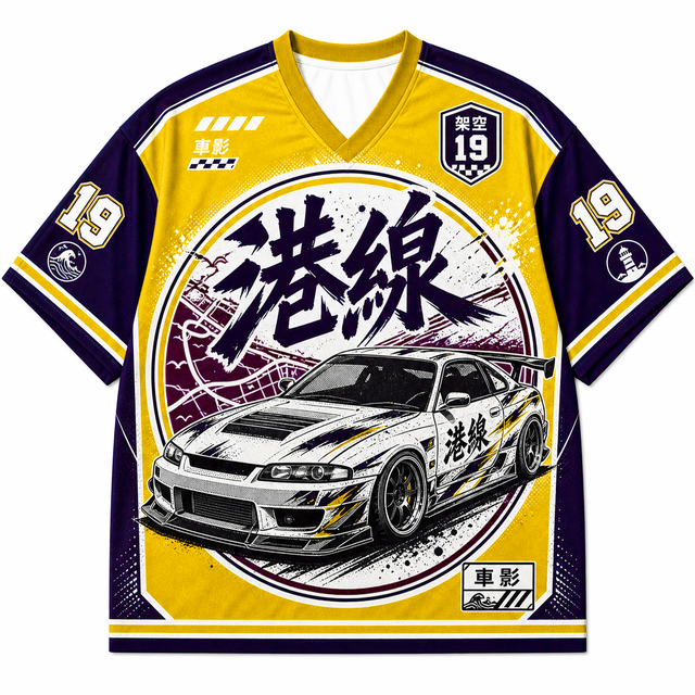 Techwear JDM Racing 019 SINGLE V2 Short Sleeve Jersey