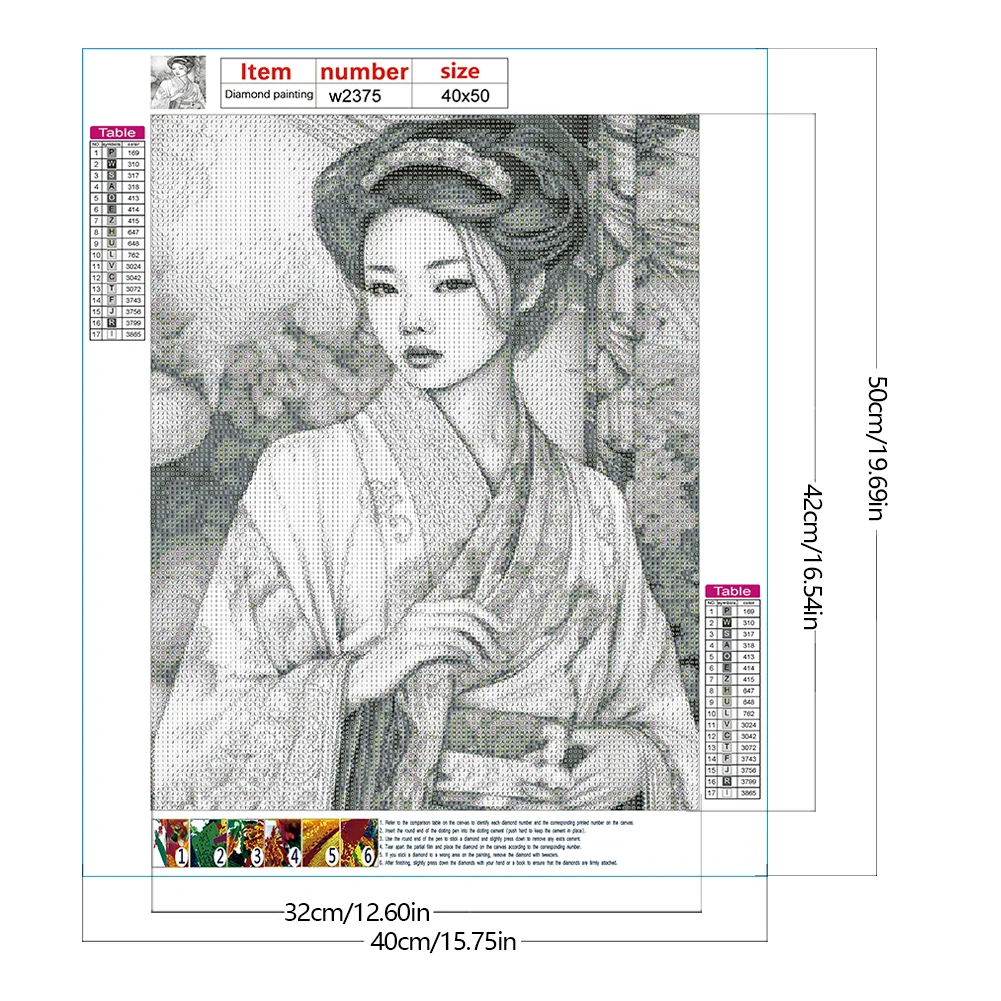 Diamond Painting - Full Round Drill - Retro Woman(Canvas|40*50cm)