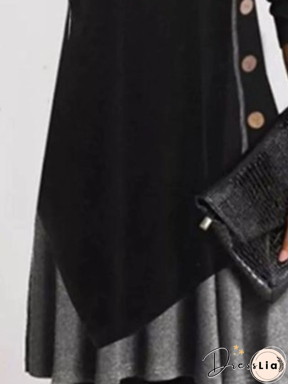 V Neck Long Sleeve Casual Knitting Dress