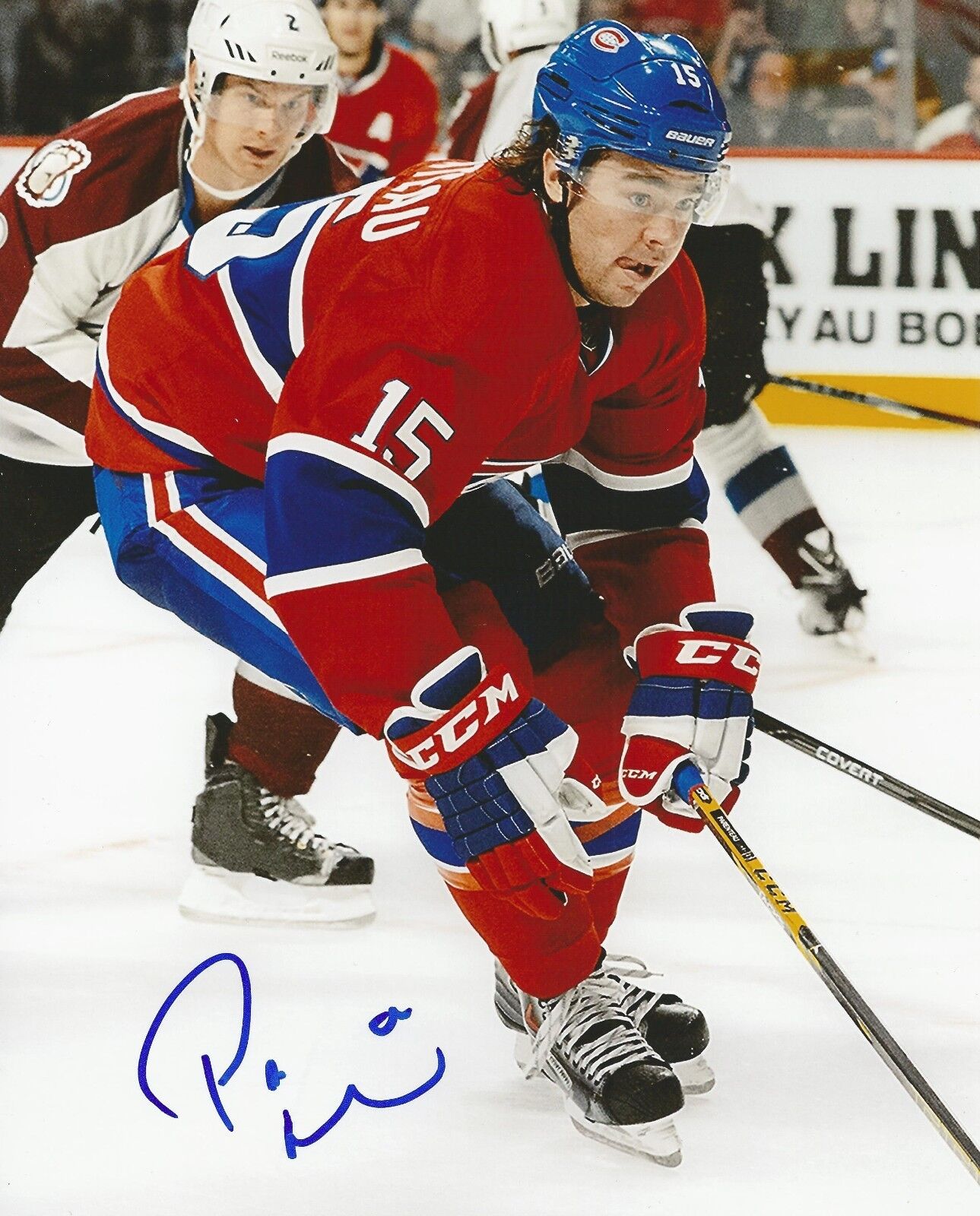 PIERRE-ALEXANDRE PA PARENTEAU SIGNED MONTREAL CANADIENS 8x10 Photo Poster painting w/COA