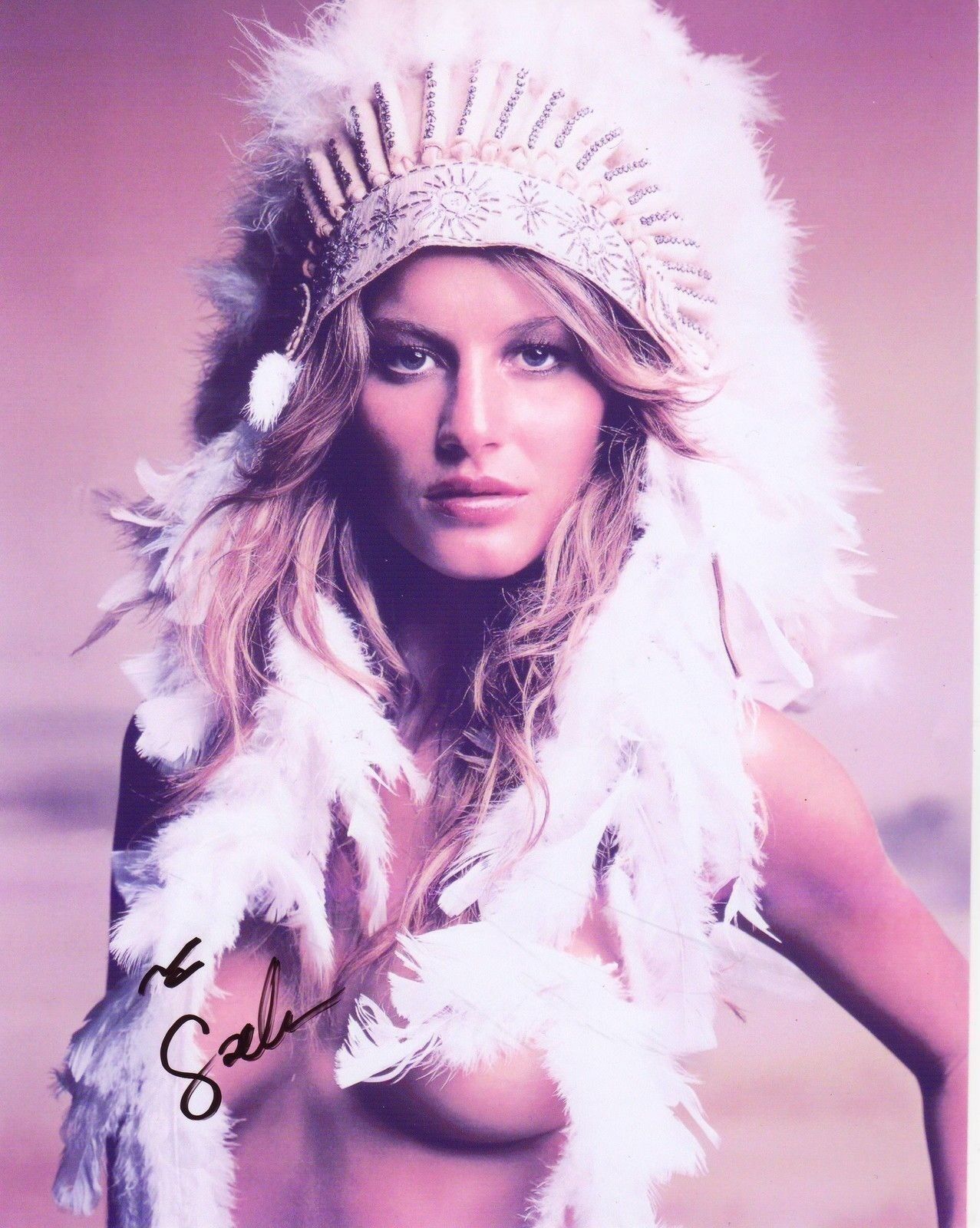 GISELE BUNDCHEN AUTOGRAPH SIGNED PP Photo Poster painting POSTER