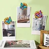 6Pcs Diamond Painting Acrylic Sunflower Buttefly Wall Clips for Poster Photo Light