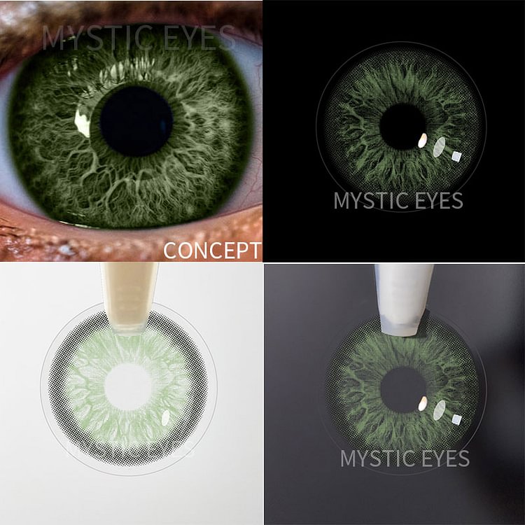 MYSTIC EYES Rococo Encounter Green Contact Lenses