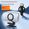 For Magsafe Foldable Magnetic Phone Holder 360 Rotation Cell Phone Stand with 1/4in Threads & Hook for iPhone 17 16 15 14 13 12 Pro Max