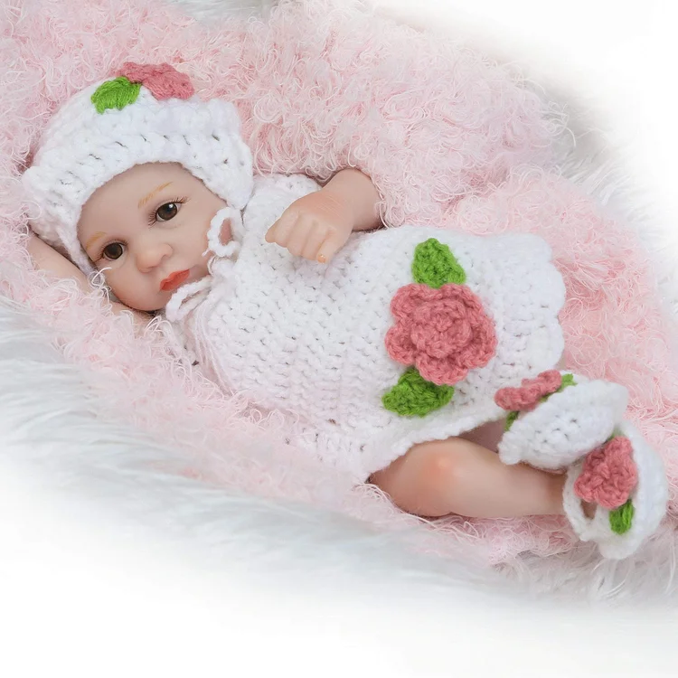  10"Kleine Alana Lebensechtes Baby Mädchen - RSDP-Rebornbabypuppen-Rebornbabypuppen.de