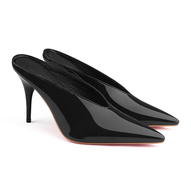 95mm Pointed Toe High Heel Red Bottoms Pumps Prom Shoes Sandals VOCOSI VOCOSI