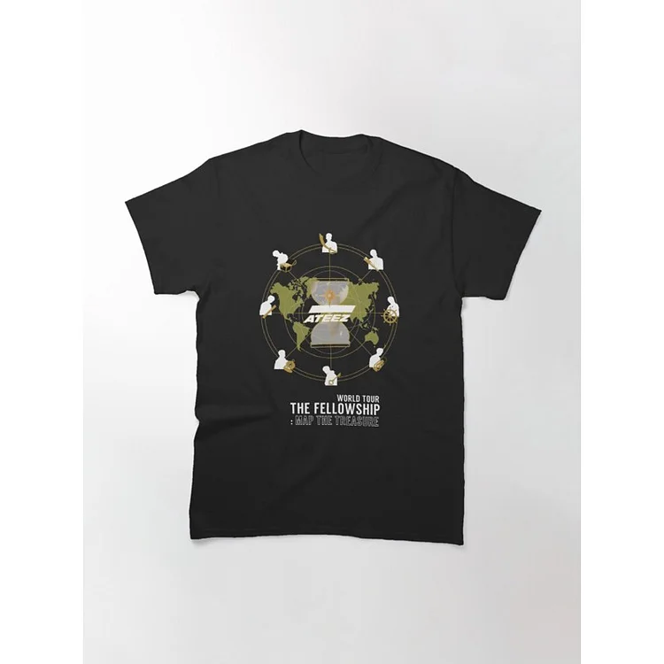 ATEEZ The Fellowship Map the Treasure Classic T-Shirt officialateezshop