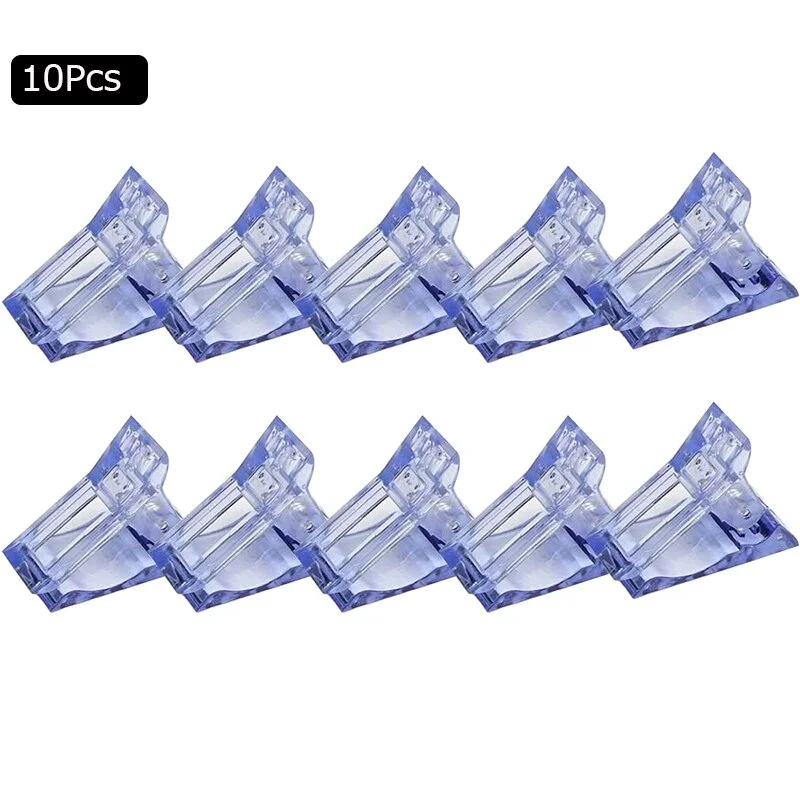 Acrylic Nail Clip Transparent Gel Quick Building Nail Tips Clips Fingernail Extension UV Clamps Manicure Nail Art Tools set-Nail Inspo