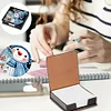 (US Local)5D DIY PU Snowman Diamond Painting Notecard Box Gem Art Sticky Note Holder