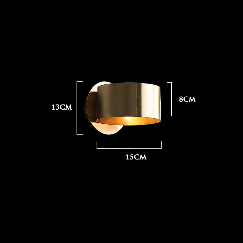 Modern Luxury Wall Lamps Industrial Gold Wall Lamp Stairs Corridor Wall Sconce Lamp Bedside Bedroom Decor Wall Light Fxture