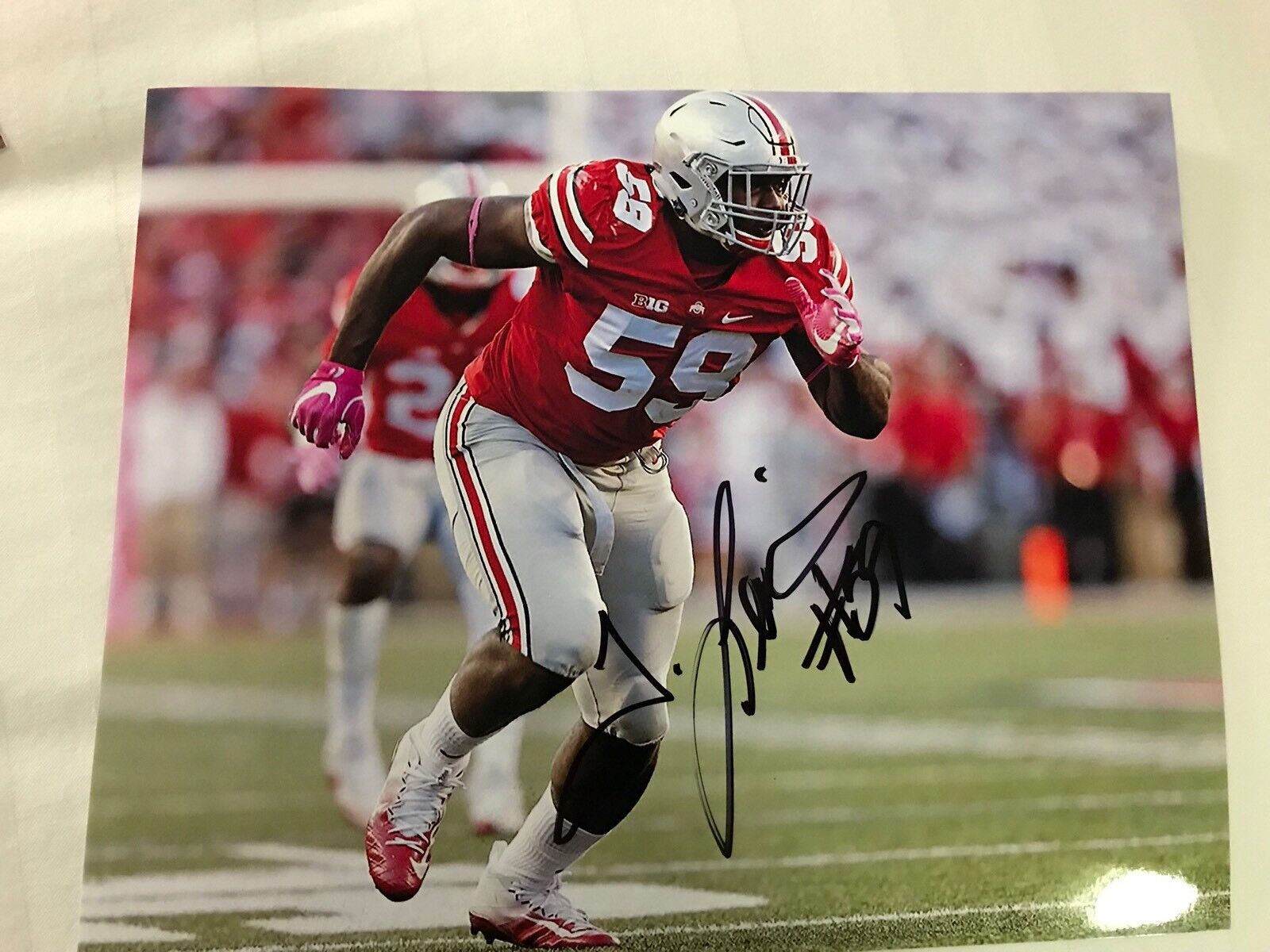 Tyquan Lewis Ohio State Buckeyes hand signed autographed 8x10 football Photo Poster painting G