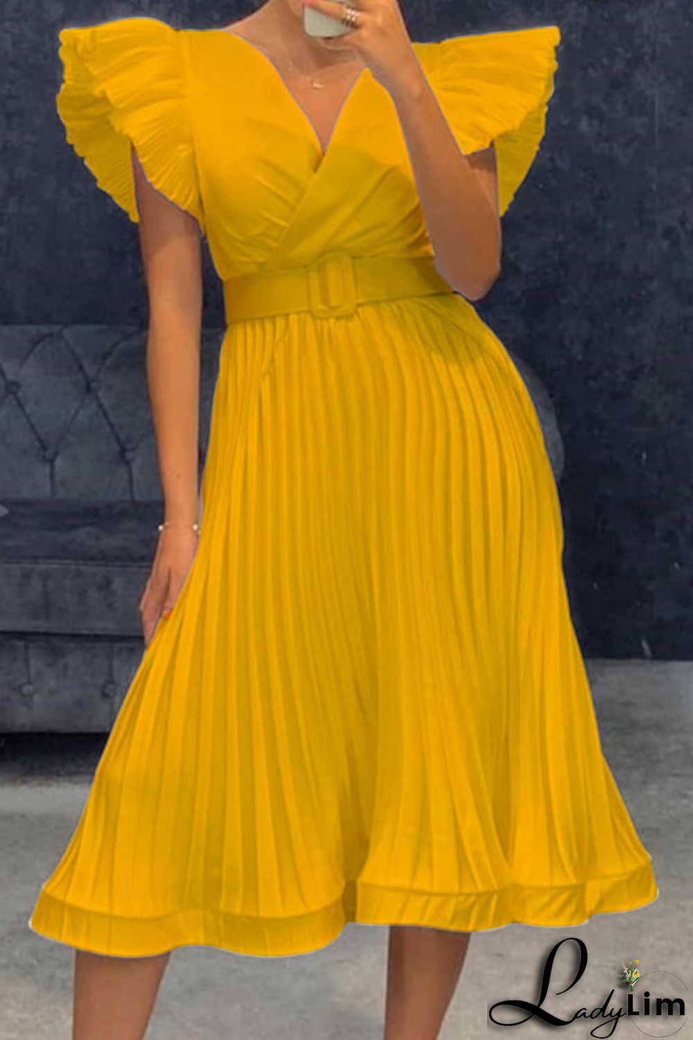 White Casual Solid Patchwork Fold V Neck Straight Dresses