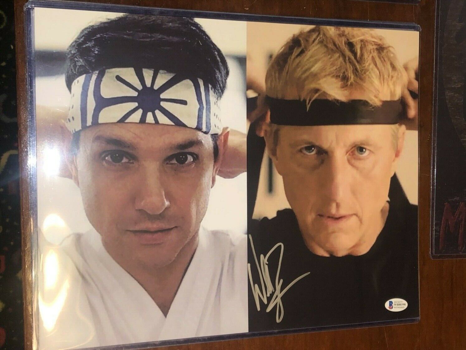 William Zabka as Johnny Lawrence in Karate Kid signed 11x14 Photo Poster painting BAS COA