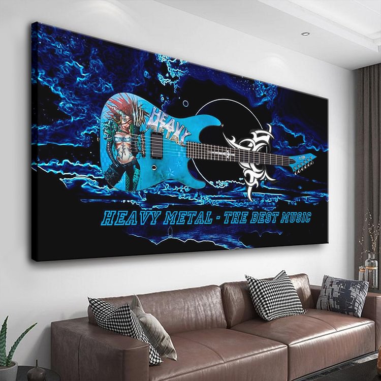Heavy Metal-The Best Music Canvas Wall Art