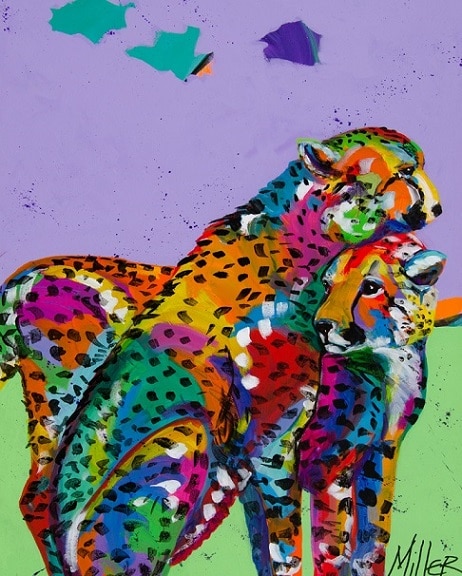 

Colorful Cheetah – Paint By Numbers - 40*50CM, 501 Original