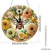 2D flache DIY-Bienen-Blumen Acryl-5D-Diamant-Kunstuhr-Set f&uuml;r Wohnaccessoires