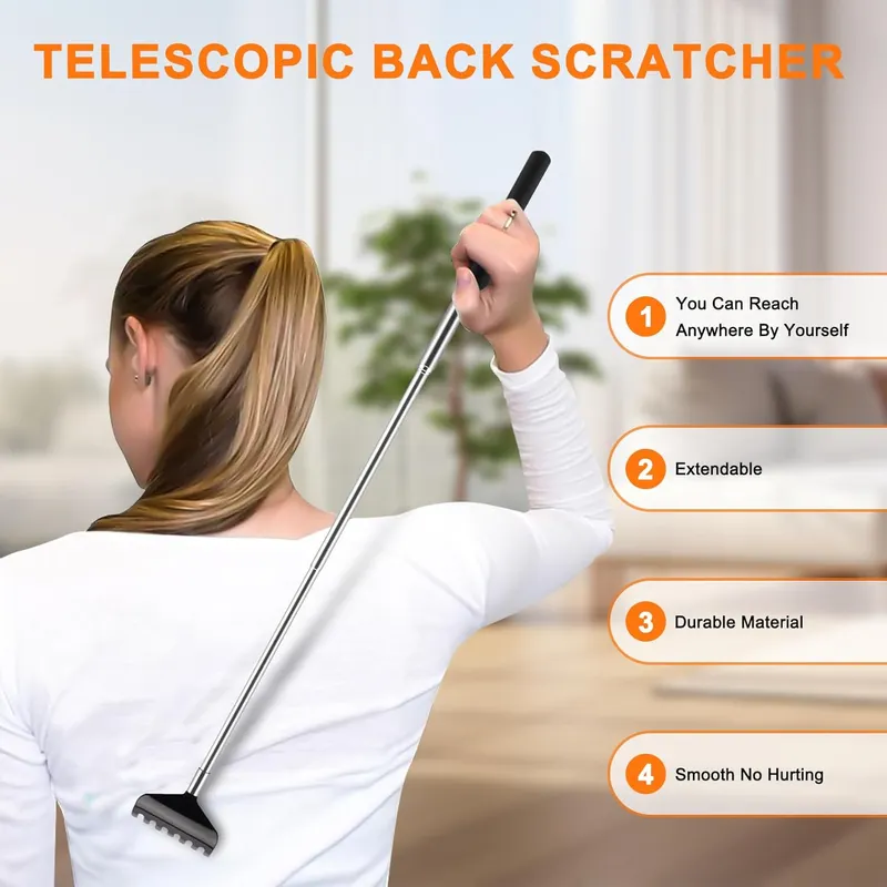 Family Home 6 Pack Handy Adjustable Extendable Back Scratcher Massagers