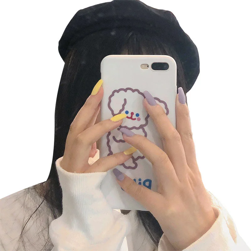 24pcs French False Nails Gradient Hit Color Fake Nail Press On Nail Manicure Nail Art Decoration Fullcover Tips With Glue-Nail Inspo