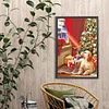 (40*60cm)Christmas Dog and Gifts - Full Round Drill Diamond Painting