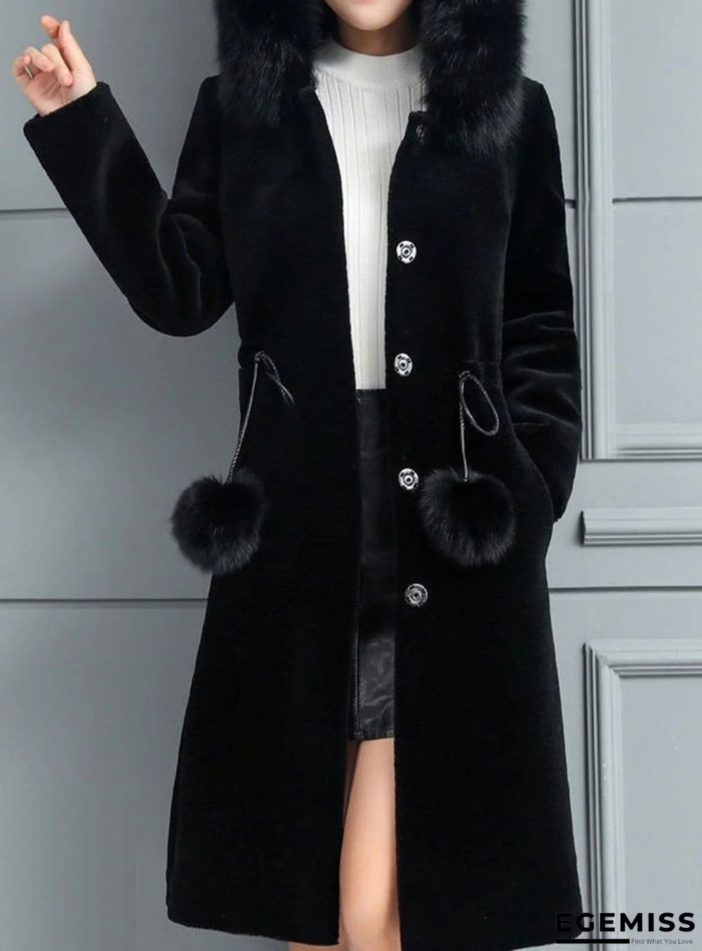 New ins women's medium and long imitation mink coat | EGEMISS
