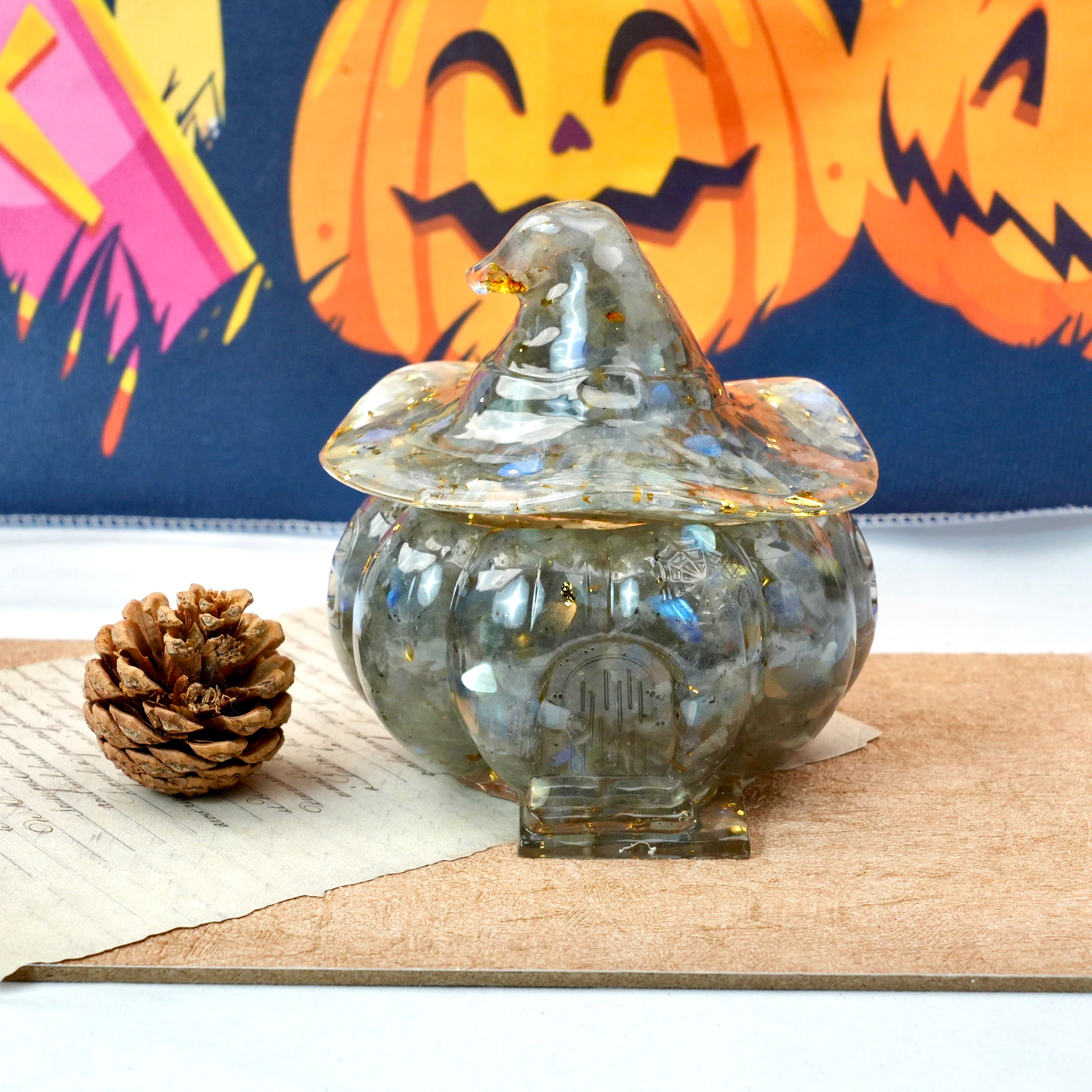 Resin Pumpkin House