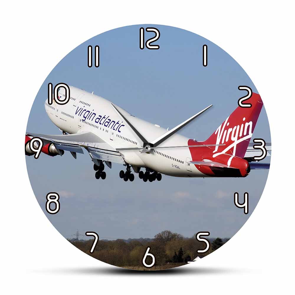 

Virgin Atlantic Airways Boeing - Frameless Acrylic Wall Clock, 501 Original