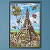 (40*60cm)Eiffel Tower - Full Round Drill Diamond Painting