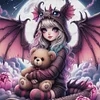 (Multi-Style) Girl-11CT Stamped Cross Stitch 50*50cm/19.69*19.69in