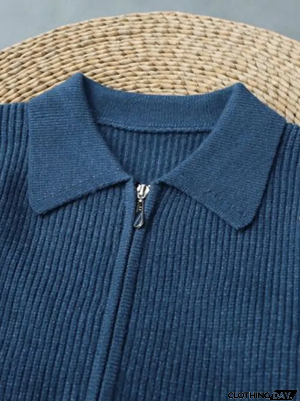 Women's Retro Literary Loose Casual Zipper Cardigan Sweater