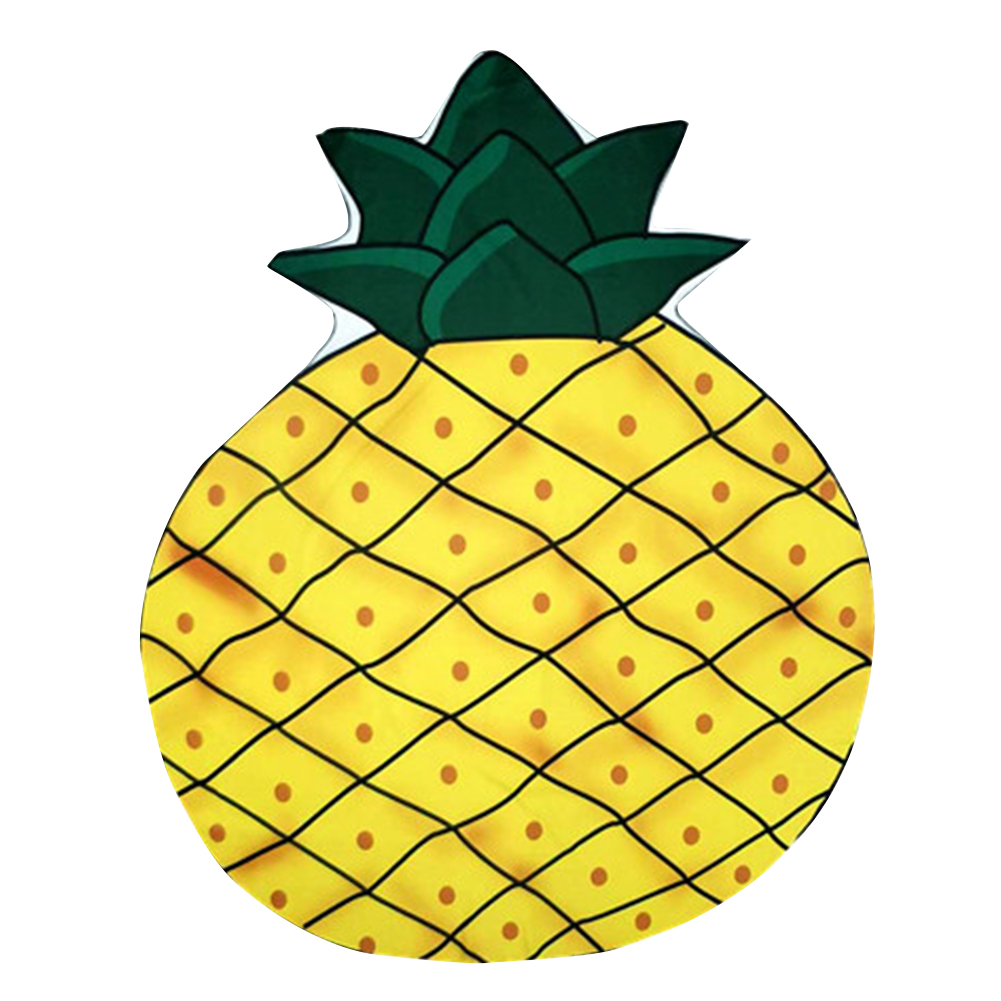 

Beach Towel Portable Anti-Slip Mats Bath Blanket Swimming Cover (Pineapple, 501 Original