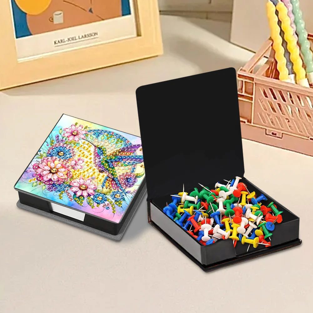 DIY Bird Diamond Painting Memo Pad Holder Mosaic Kit for DIY Art Craft