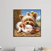 Diamond Painting -DIY Full Square Drill Dog Pig(45x45cm)