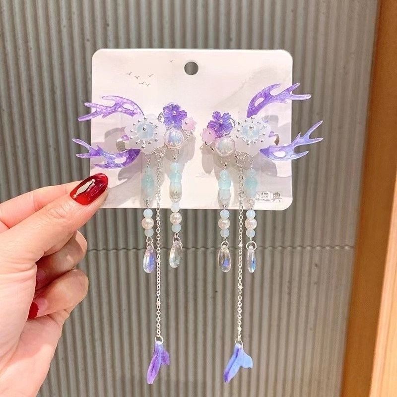 Ancient Style Tassel Hairpin Headdress Full Set Of Girls Hairpin Hair Accessories