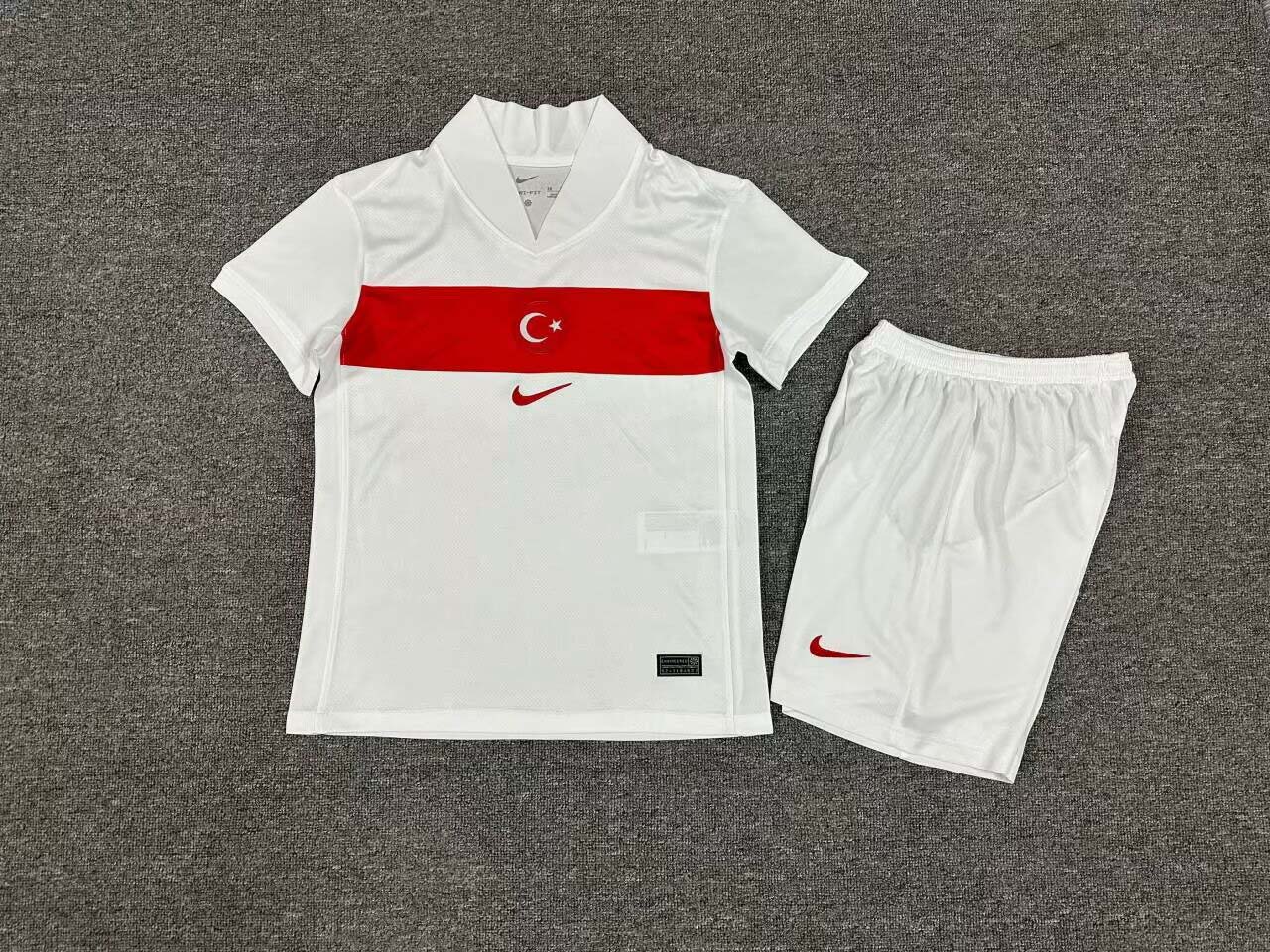 2024 KIDS Turkey Home Football Jersey 1:1 Quality Thai Quality